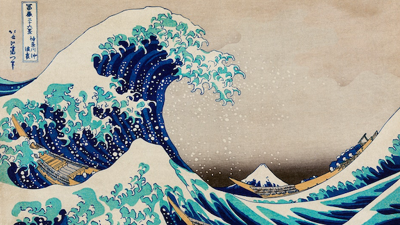 The Great Wave off Kanagawa by Hokusai